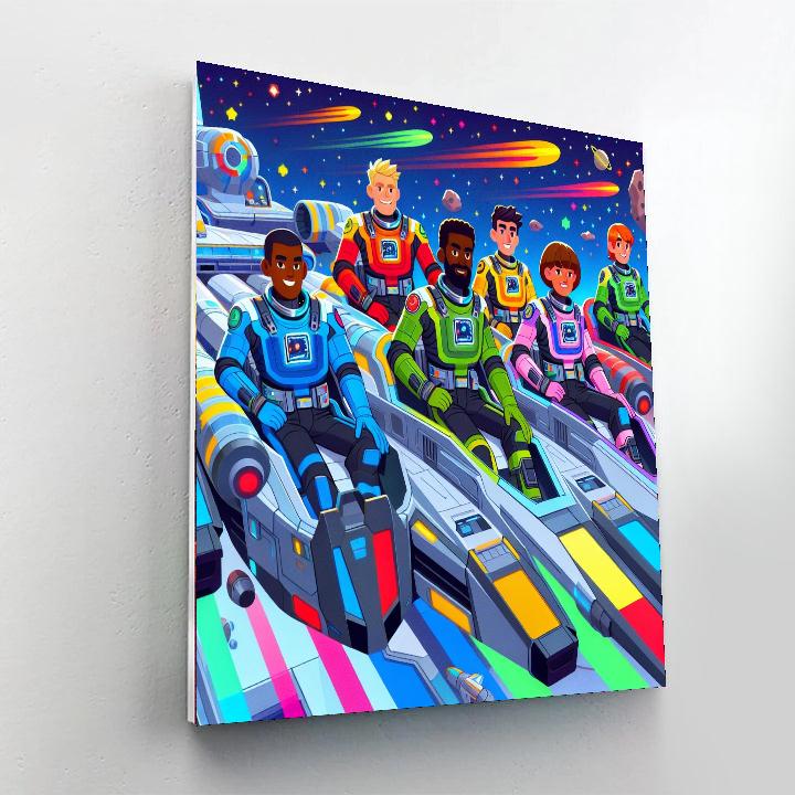 Galaxy Patrol DIY Paint By Numbers