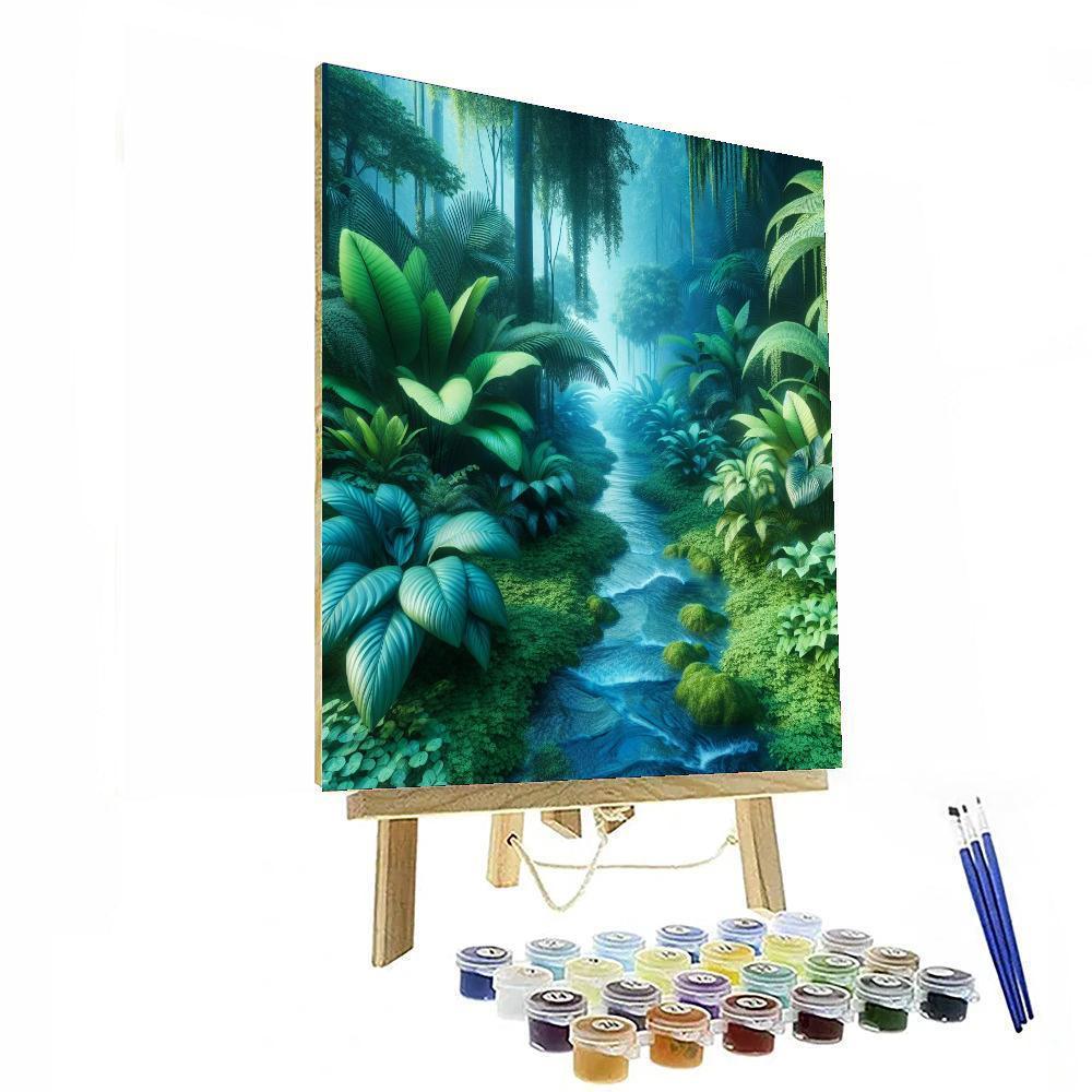 Ethereal Jungle Oasis Numbered Painting Kits