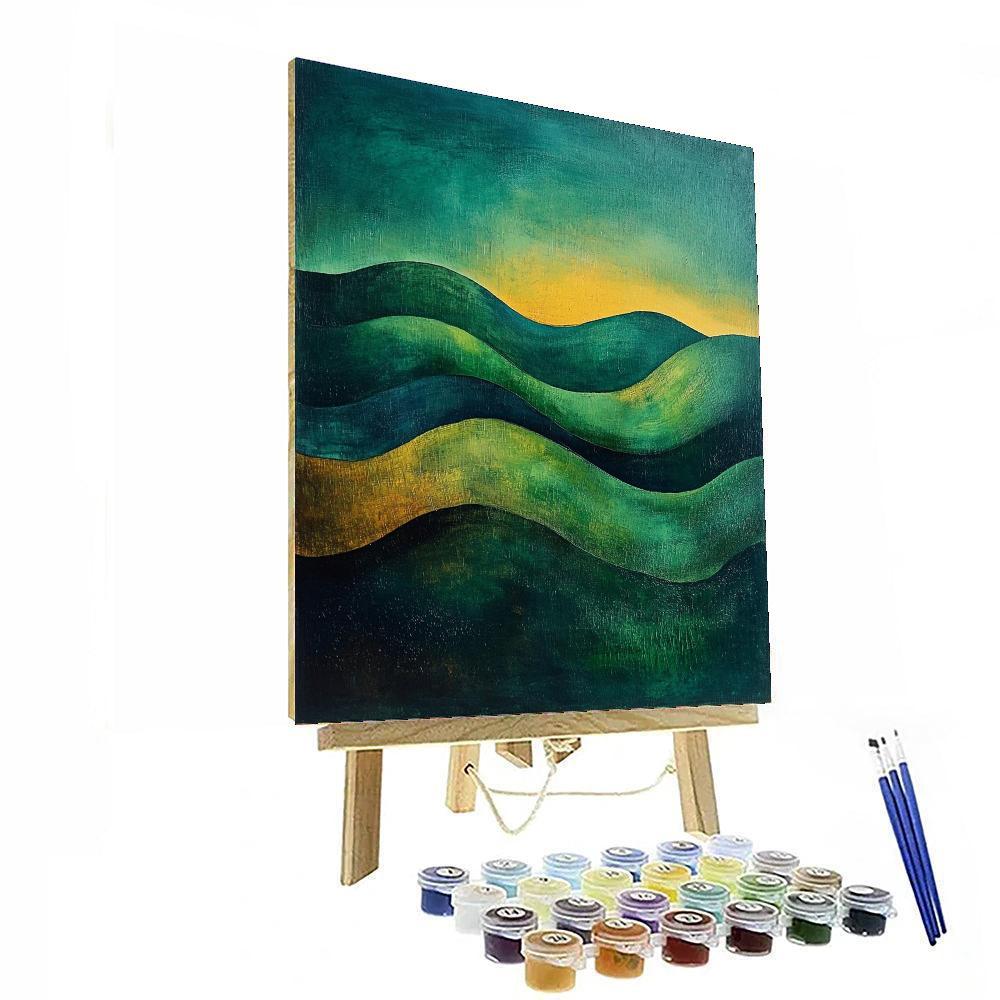 Nandalal Bose Inspired Embrace Of The Wilderness  Paint By Numbers