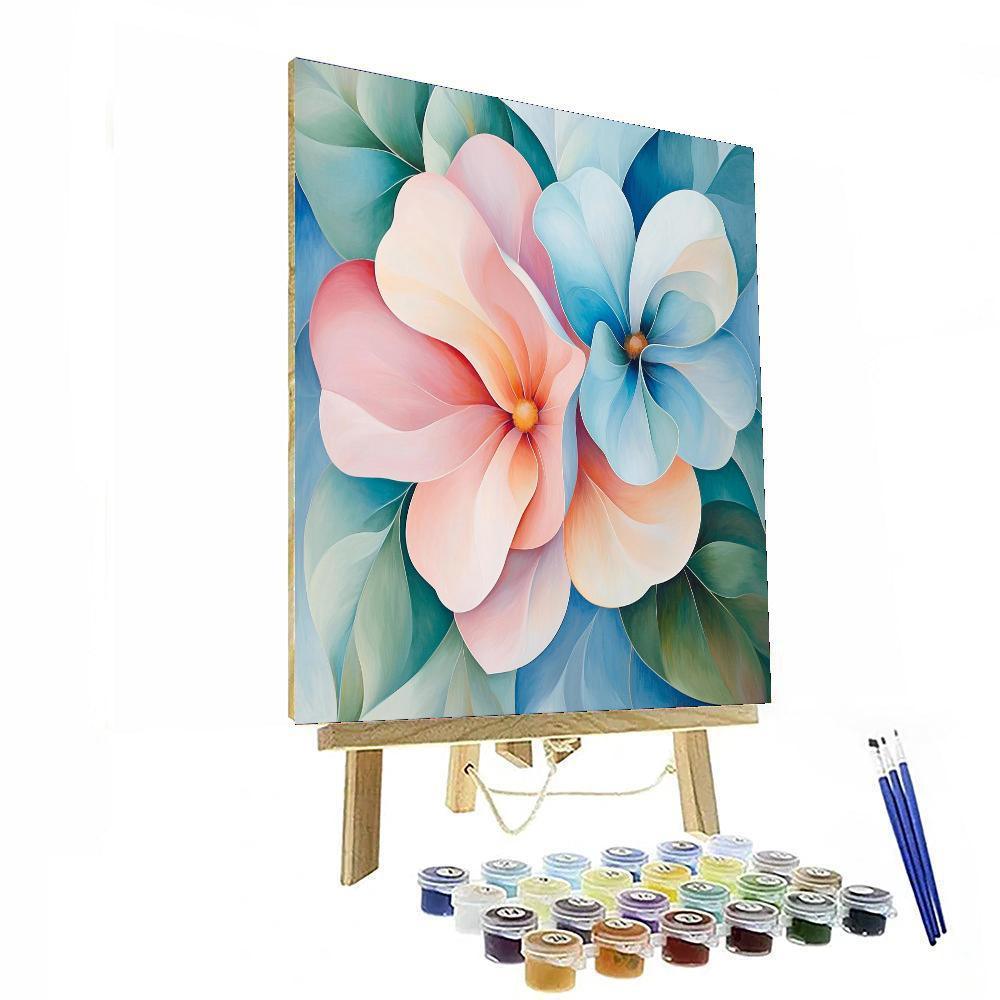 Georgia O'Keeffe Inspired Surrealistic Floral Journey  DIY Paint By Numbers