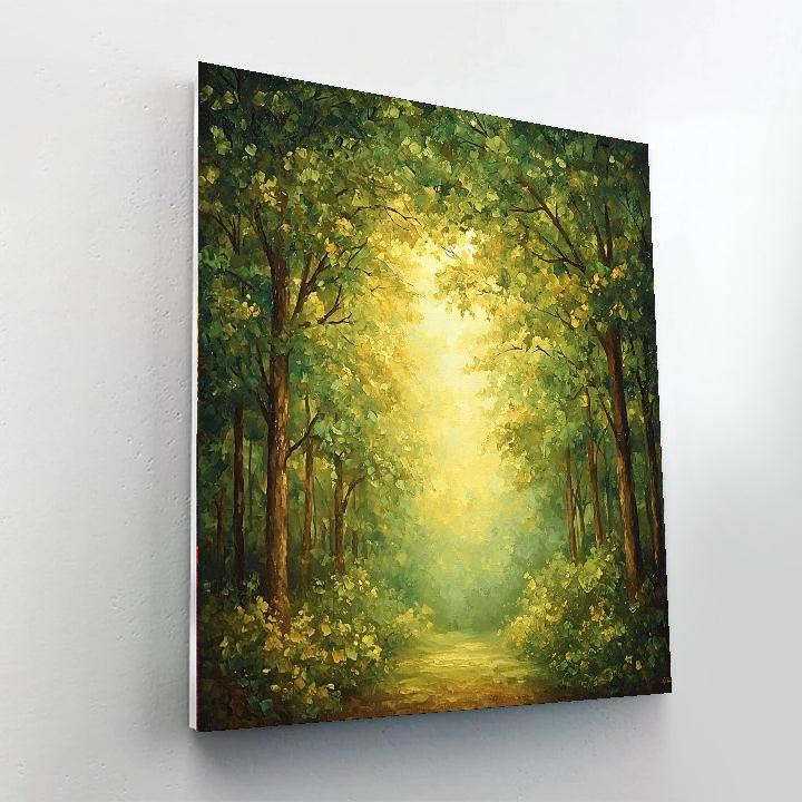 Leonardo Da Vinci Inspired Serenade Of The Forest Canopy  DIY Paint By Numbers