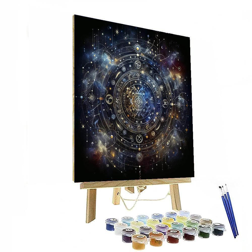 Celestial Zodiac Wonders Paint By Numbers Art