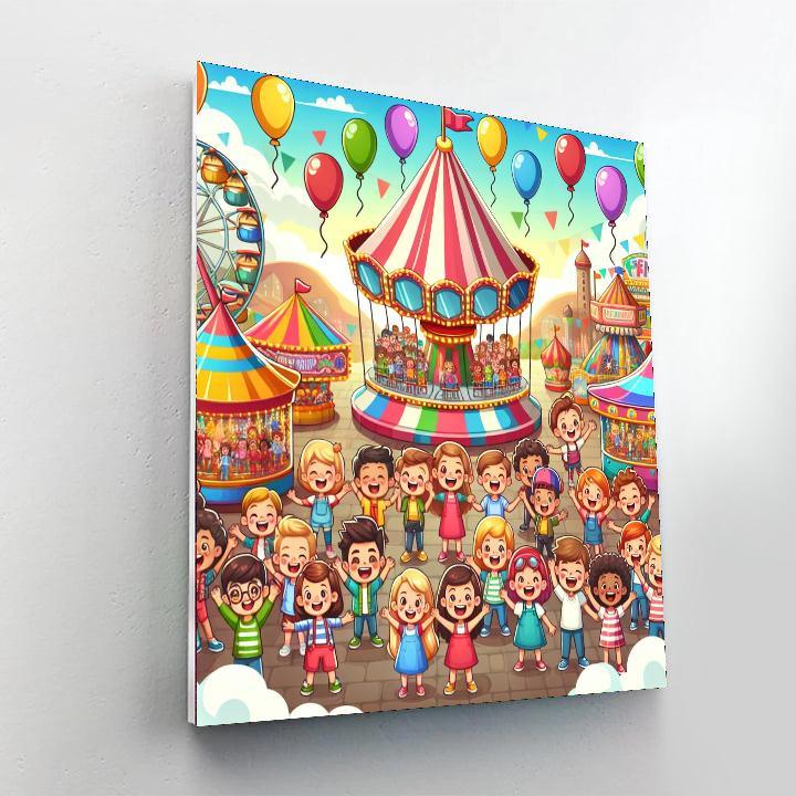 Festive Fairground Fun Paint By Number