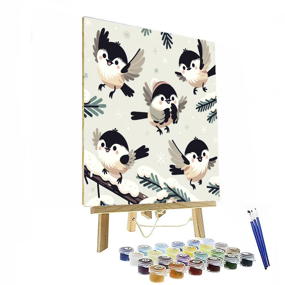 Chilly Chickadees Paint By Numbers Kits