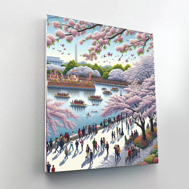 The Cherry Blossom Festival - Washington D.c. Paint By Numbers Kits