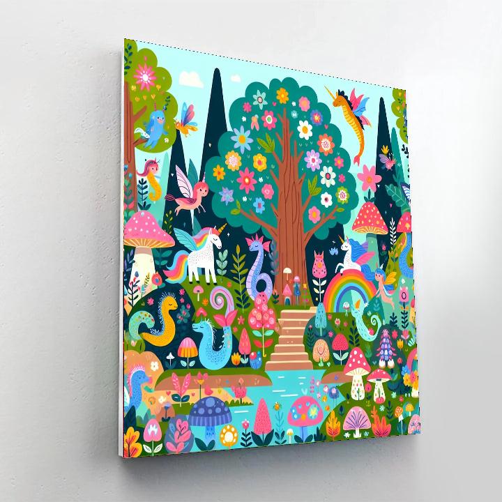 Secret Fairy Tale Garden Numbered Painting Kits