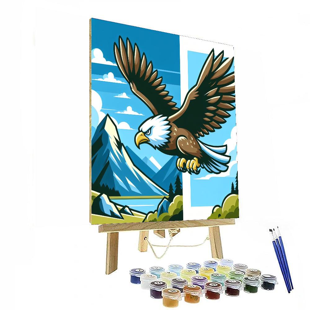 Gliding Eagle DIY Paint By Numbers