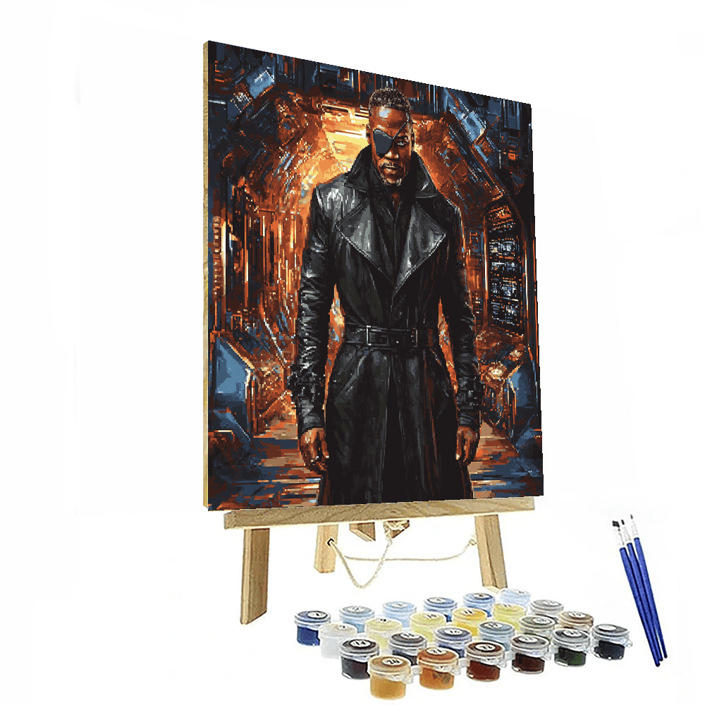 Samuel L. Jackson: The Unyielding Voice Of Fury Painting By Numbers Kit