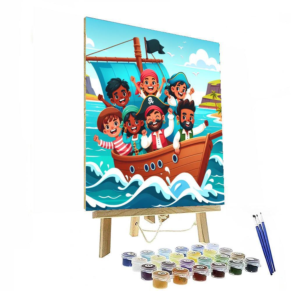 Friendly Pirate Adventure Paint By Numbers Kits