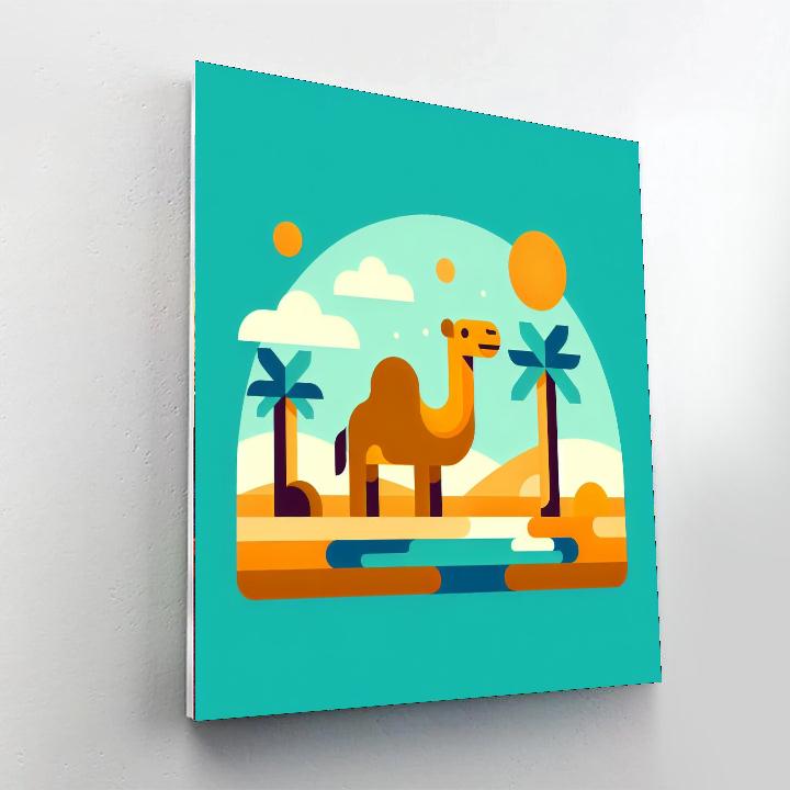 Desert Oasis Adventure Paint By Numbers Art