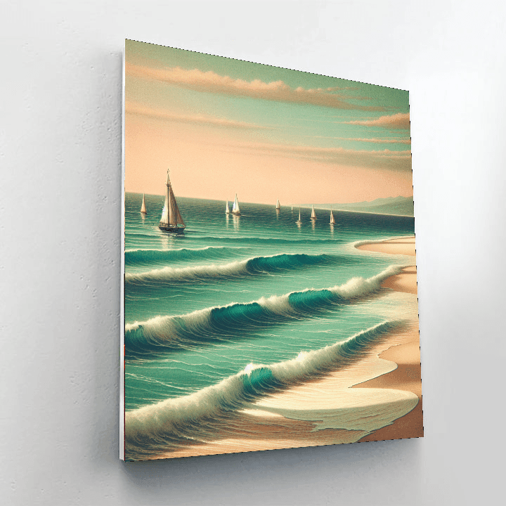 Vintage Coastal Getaway Paint By Numbers Kits