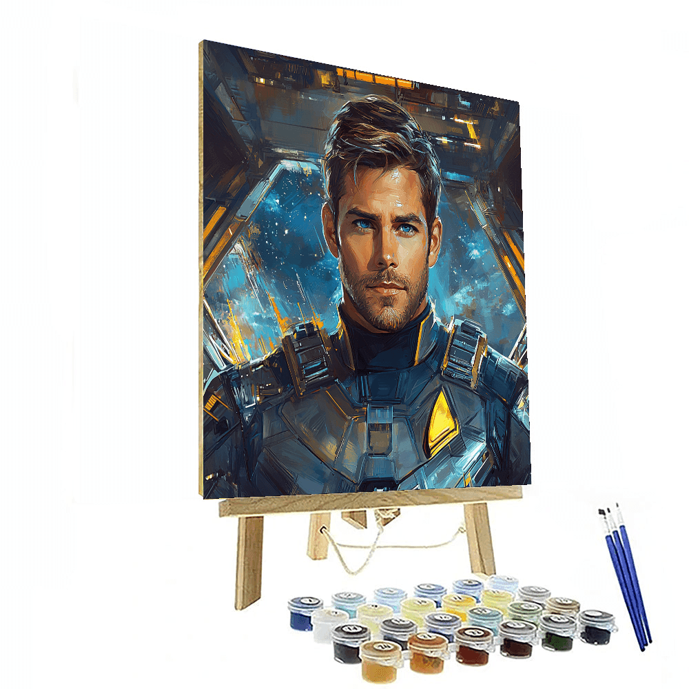 Chris Pine: Journeying Through The Stars And Beyond Paint By Numbers
