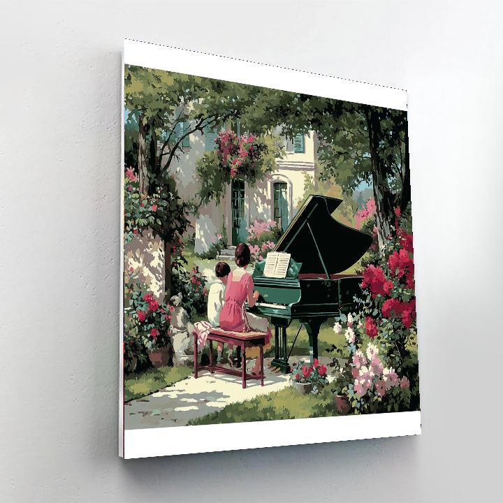 Piano Of Petals Paint By Numbers Kits