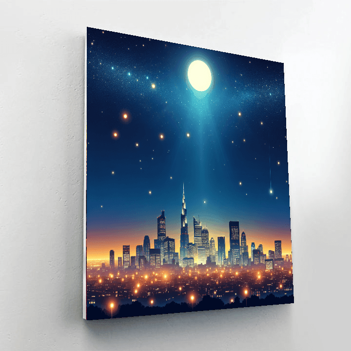 Starry Night Above The City Paint By Numbers Kits
