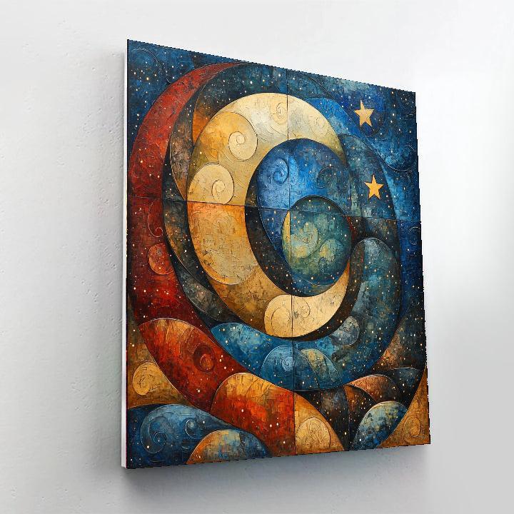 Paul Klee Inspired Harmonious Rhythms Of The Cosmos  Paint By Number