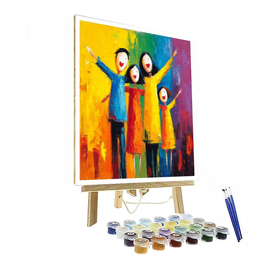 Mommy And Me Under The Rainbow DIY Paint By Numbers