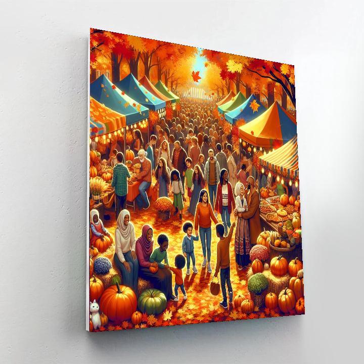 Golden Autumn Festival Paint By Color