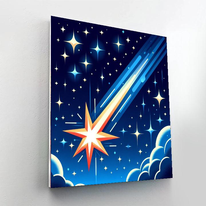 Shooting Star Paint By Numbers Art