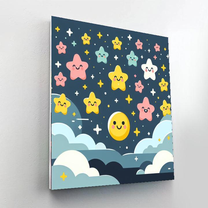 Sparkling Stars Numbered Painting Kits