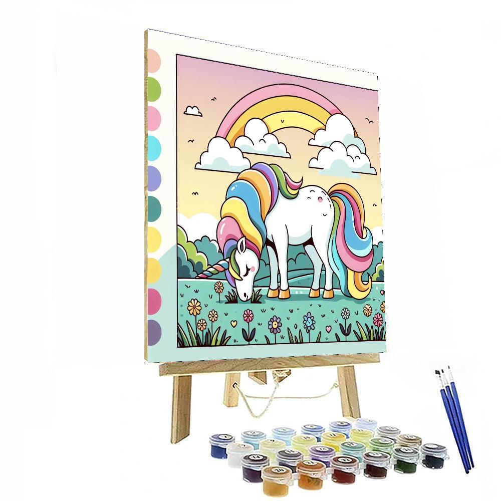 Magic Unicorn's Meadow Paint By Color
