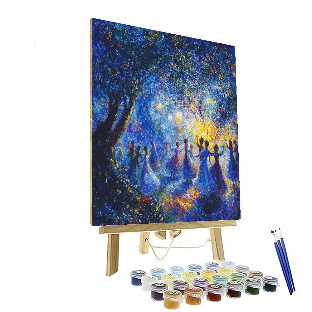 Marc Chagall Inspired Cosmic Dancers  Paint By Number