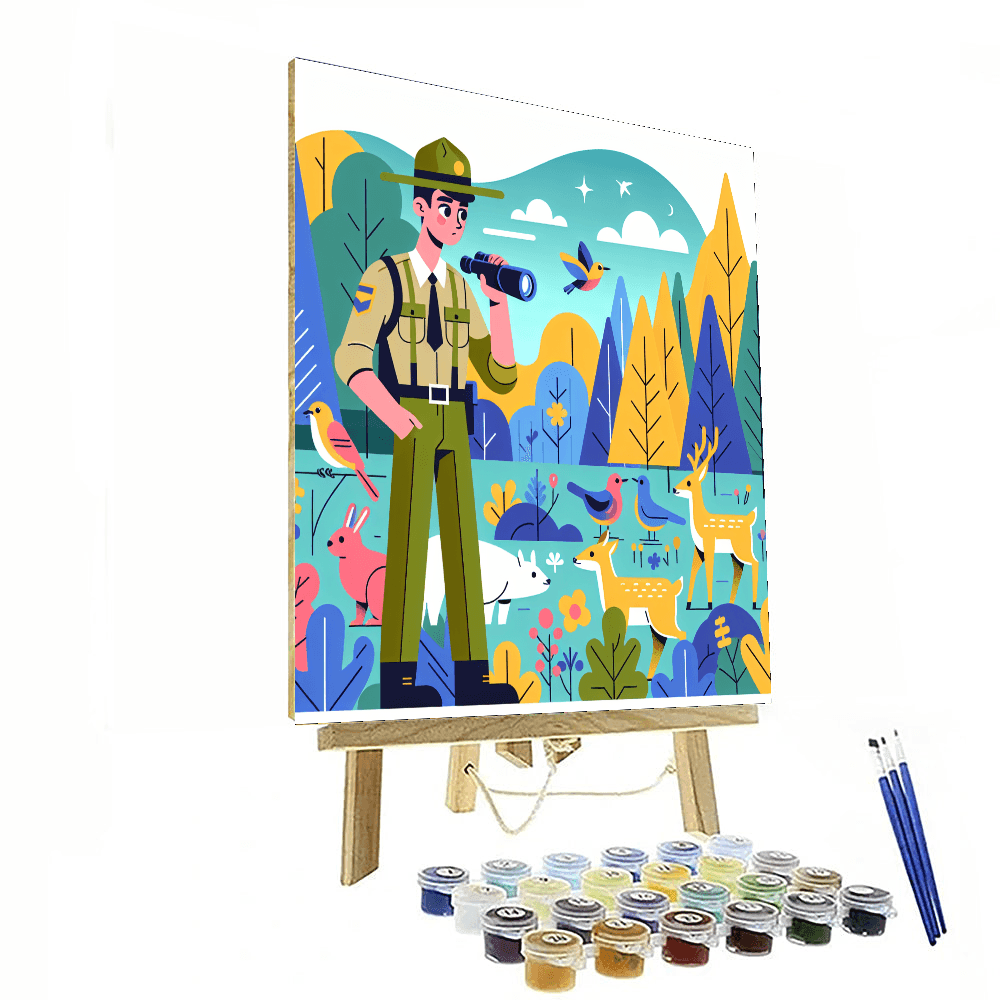 Forest Ranger Expedition - DIY Painting By Numbers Kit – Artistry Rack