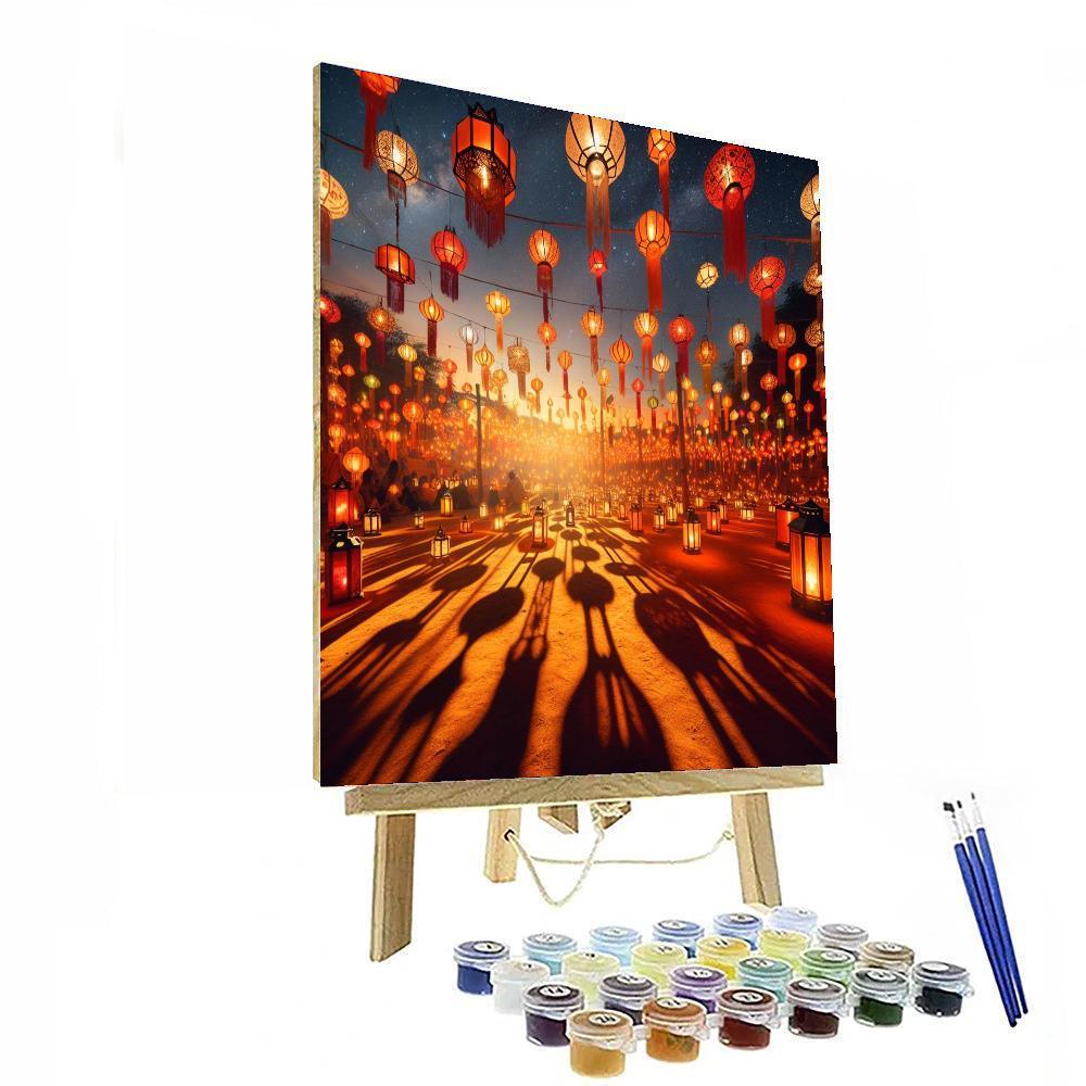 Festive Lanterns Paint By Numbers