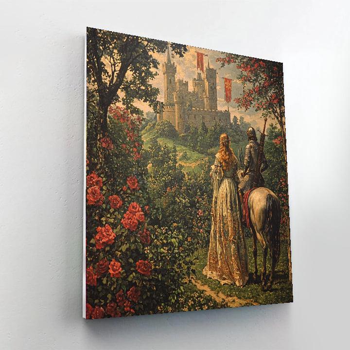 John William Waterhouse Inspired Medieval Mystique  Paint By Numbers