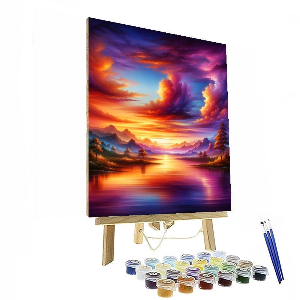 Sublime Sunset Solitude Paint By Numbers Art