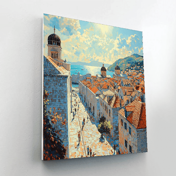 Dubrovnik Old Town DIY Paint By Numbers
