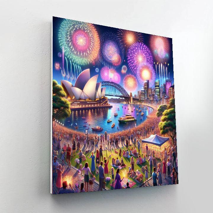 New Year's Eve - Sydney, Australia Paint By Numbers Kits