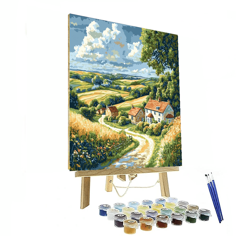 Constable Inspired Rustic Countryside - DIY Painting By Numbers Kit