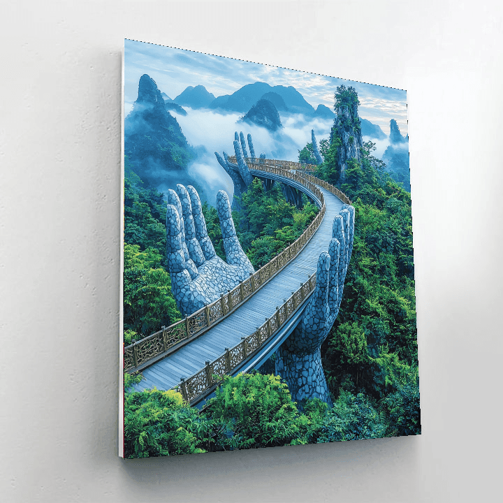 The Golden Bridge - Vietnam DIY Paint By Numbers