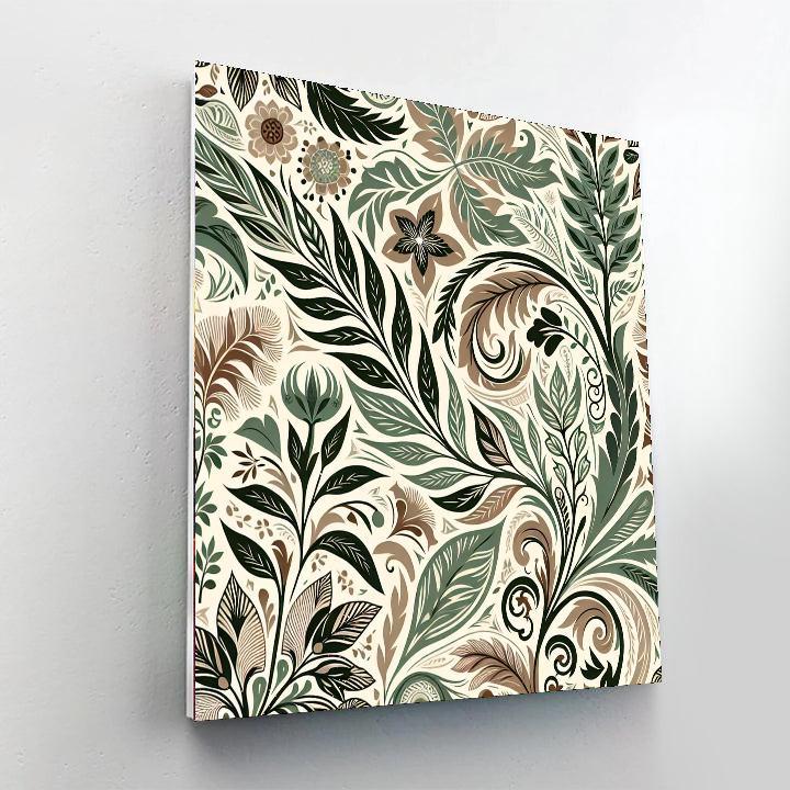 Botanical Bliss Wallpaper Paint By Number