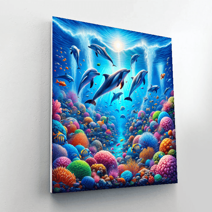 Adventurous Dolphins Paint By Numbers Kits
