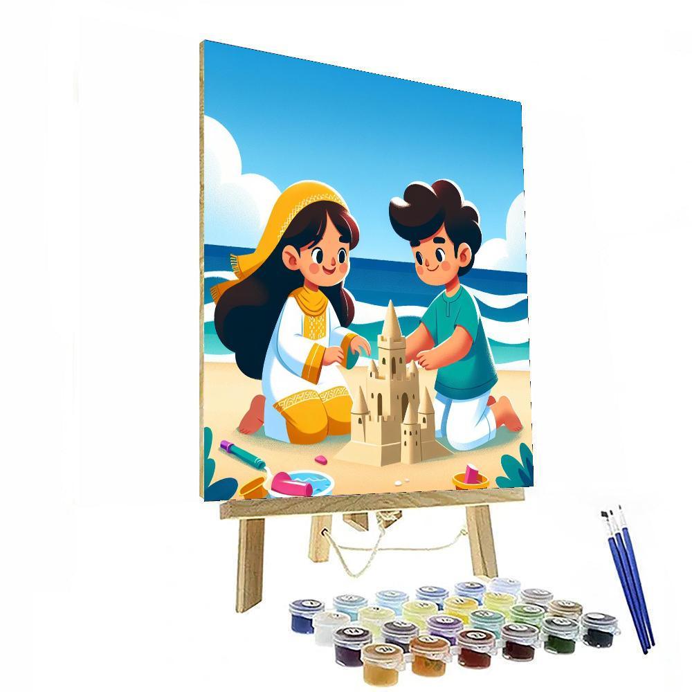 Seaside Sandcastle Extravaganza DIY Paint By Numbers