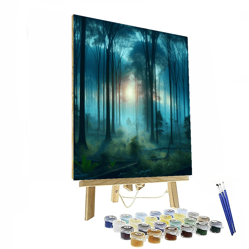 Quiet Forest Morning Painting By Numbers Kit
