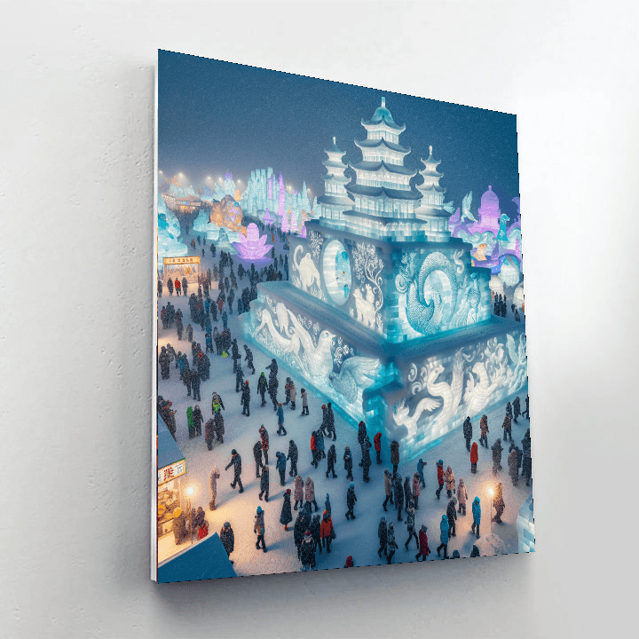 The Snow And Ice Festival - Japan Numbered Painting Kits