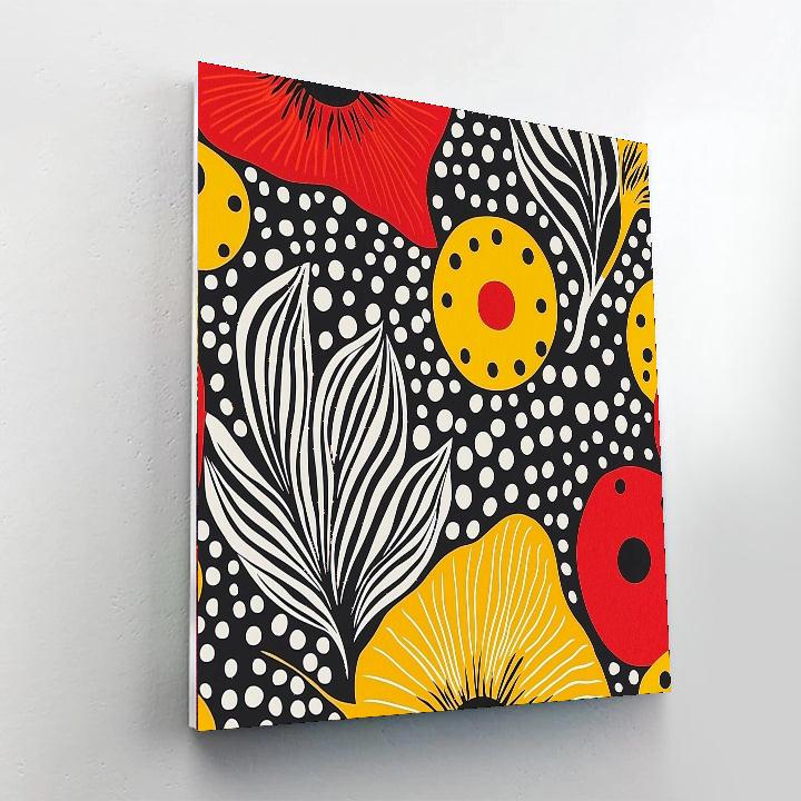 Yayoi Kusama Inspired Organic Flow  DIY Paint By Numbers