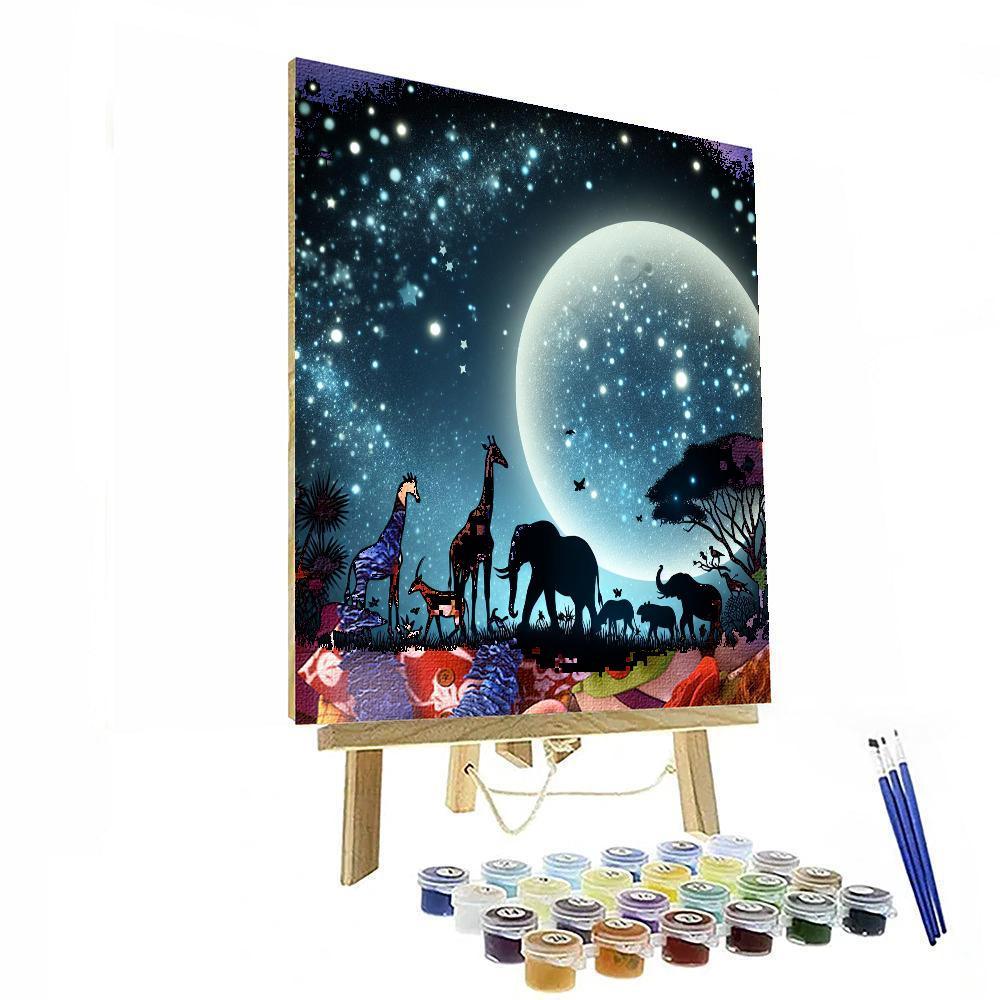 Magical Night Safari Paint By Number