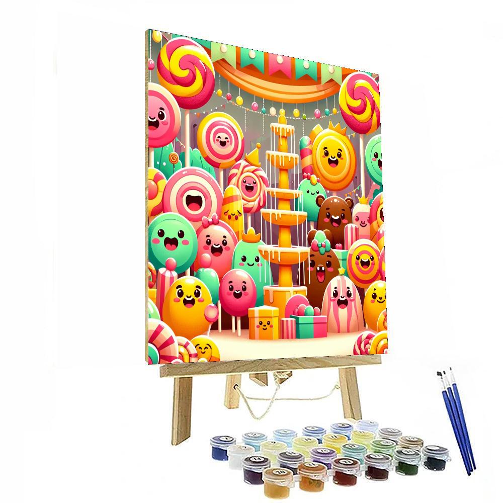 Adventure In The Candy Kingdom Painting Number Kit