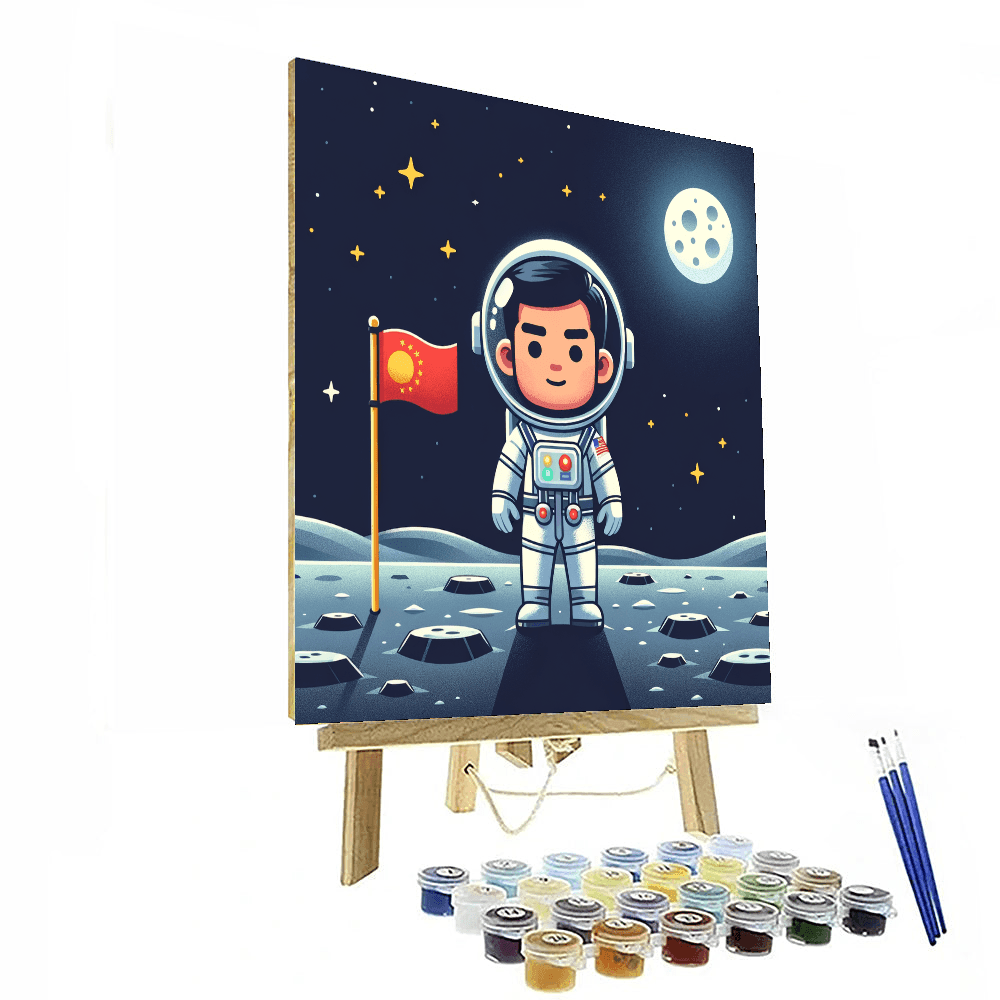 Lunar Landing Adventure Painting By Numbers Kit