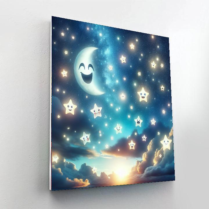 Enchanted Night For Young Dreamers Painting By Numbers Kit