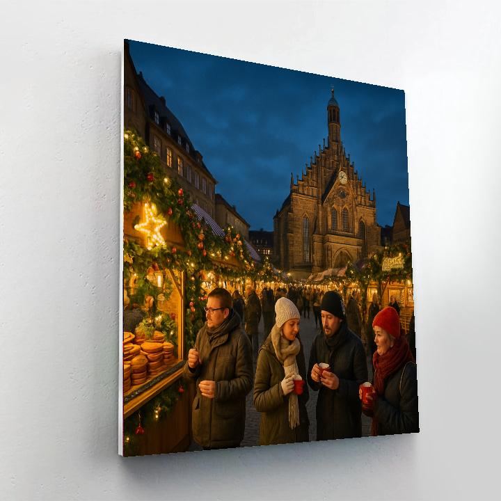 Nuremberg Christkindlesmarkt - Germany Painting Number Kit