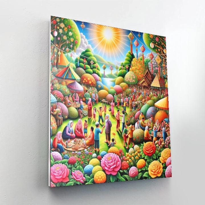 Charming Garden Festival Painting By Numbers Kit