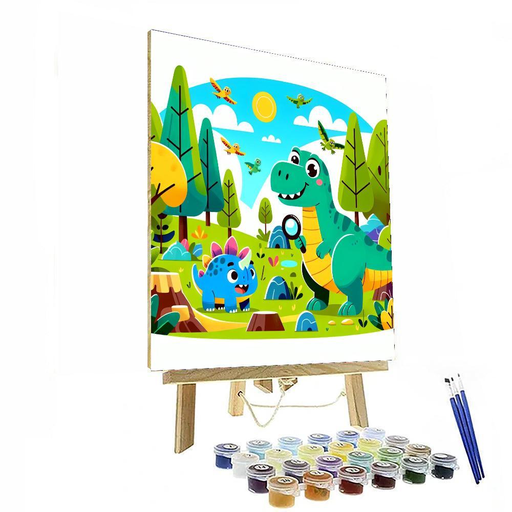 Dino Detective Adventure Numbered Painting Kits