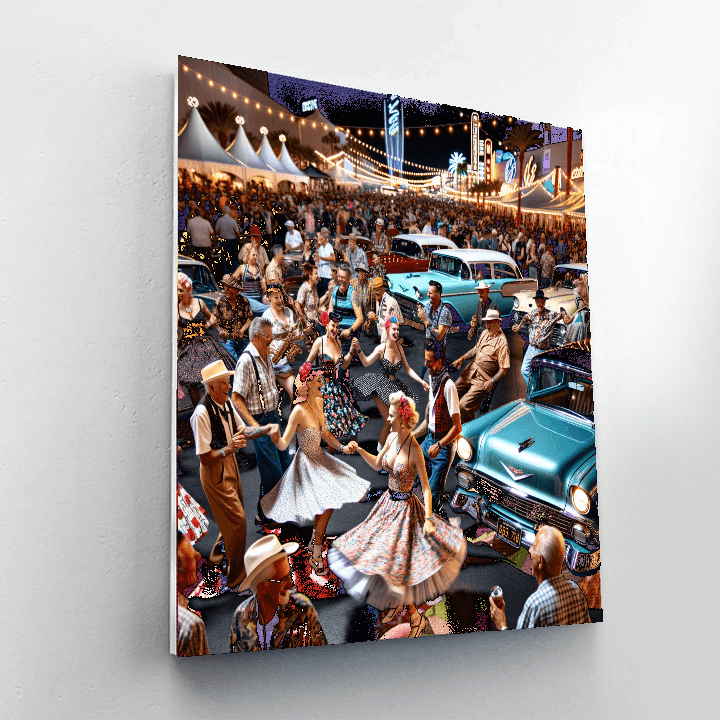 Viva Las Vegas Rockabilly Weekend Painting Number Kit