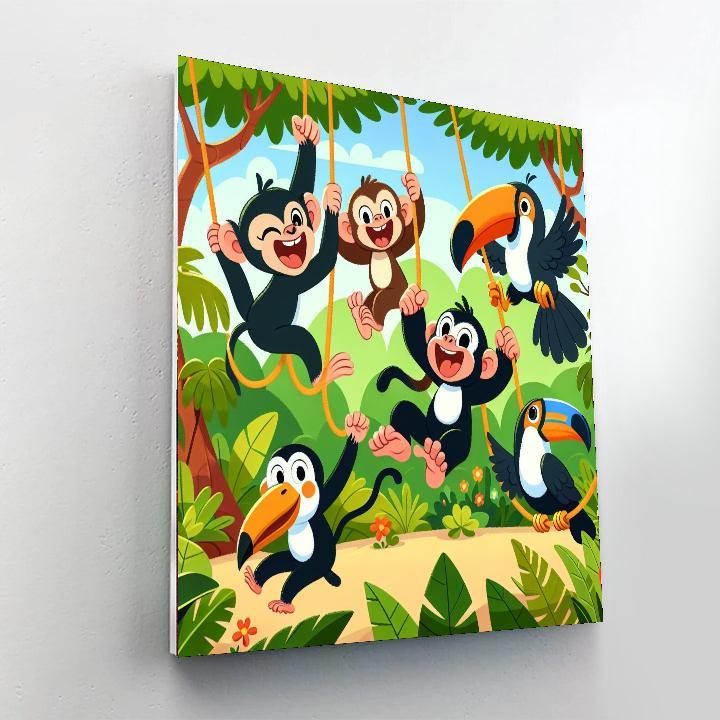 Jungle Party Numbered Painting Kits