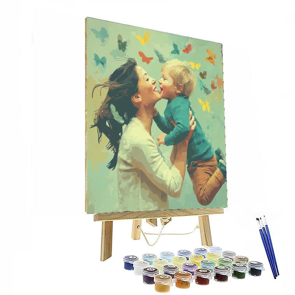 The Butterfly Kiss DIY Paint By Numbers