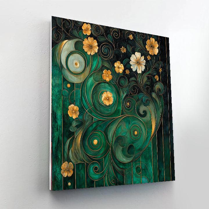 Gustav Klimt Inspired Nature's Euphony  Paint By Numbers Art